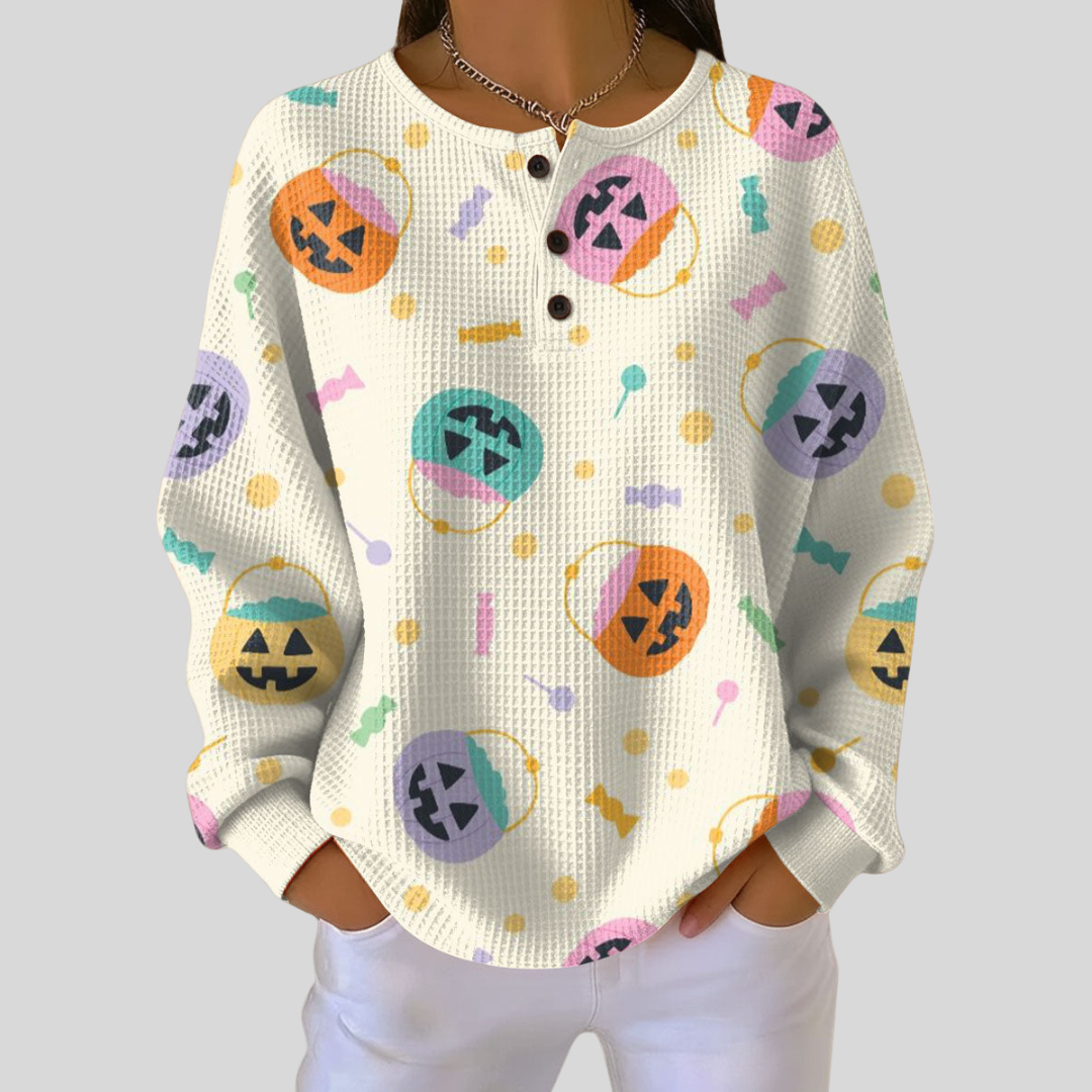 Leona - Halloween Print Top