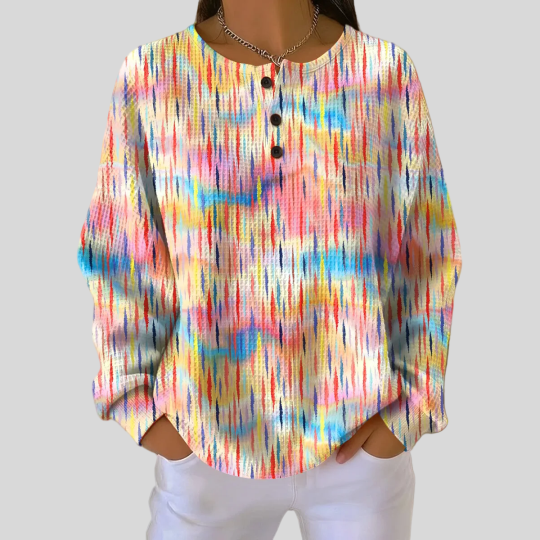 Sophie - Watercolour Streak Top