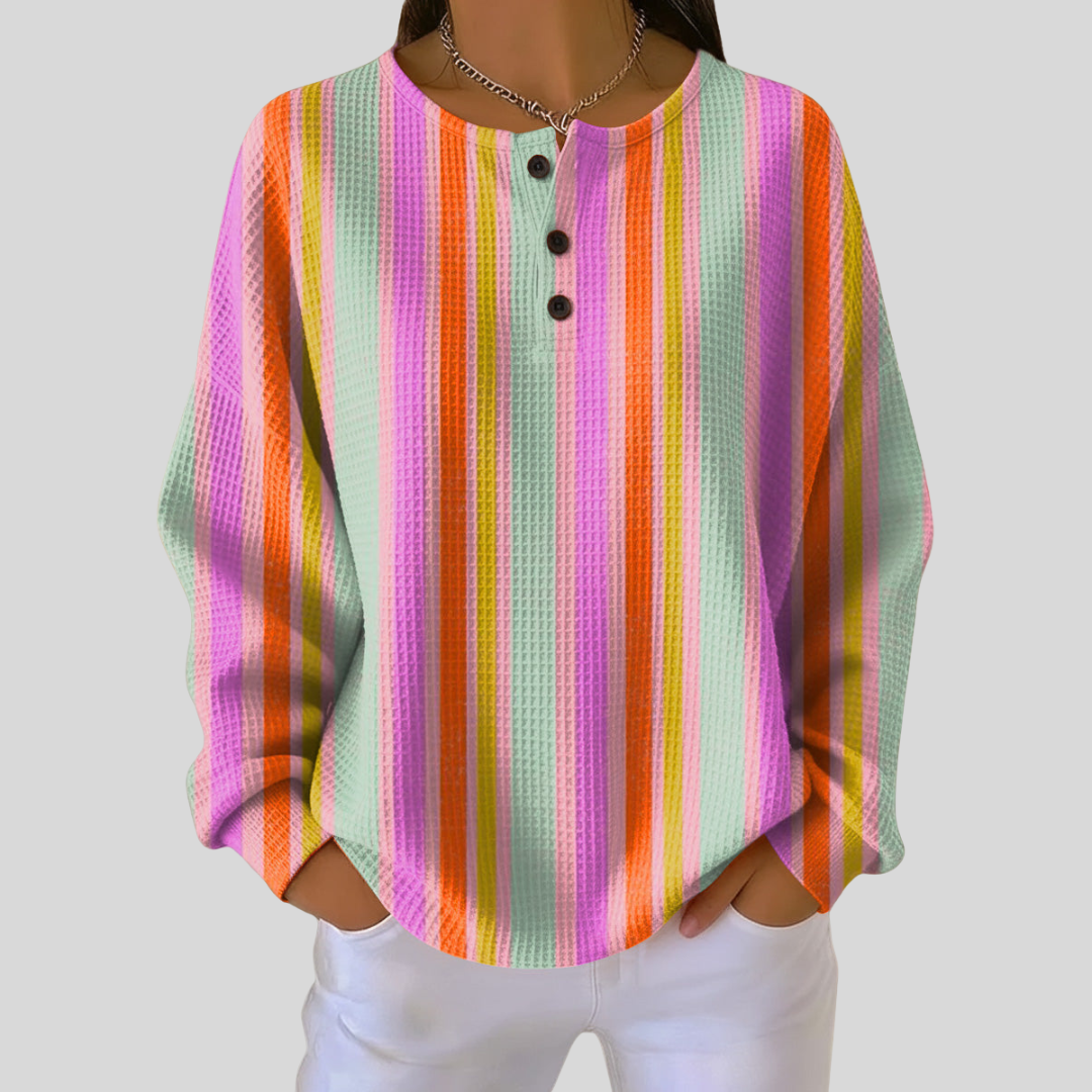 Muriel - Multicoloured Stripe Top