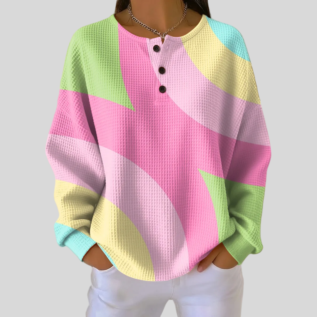 Veronica - Pastel Colour Block Top