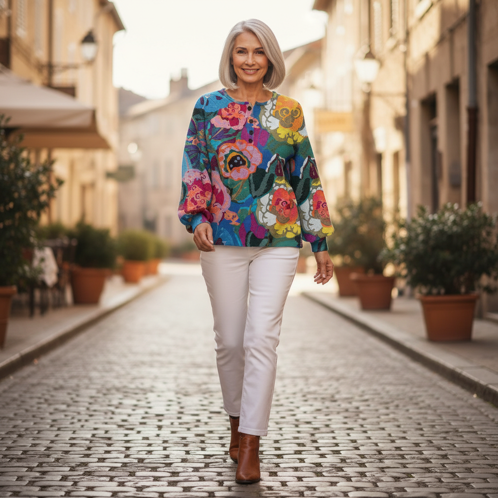 Irene - Large Floral Top