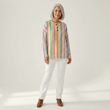 Anna - Colourful Vertical Stripe Top
