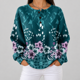 Willow - Turquoise Floral Top