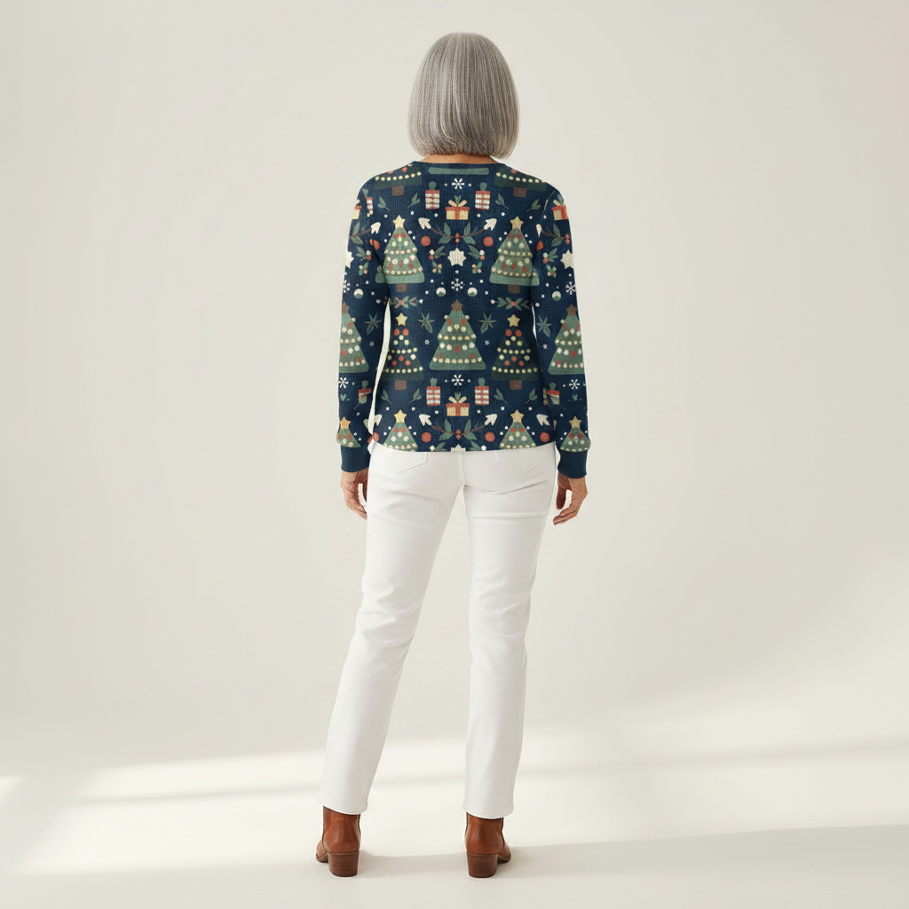 Faye - Navy Christmas Tree Top