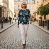 Faye - Navy Christmas Tree Top