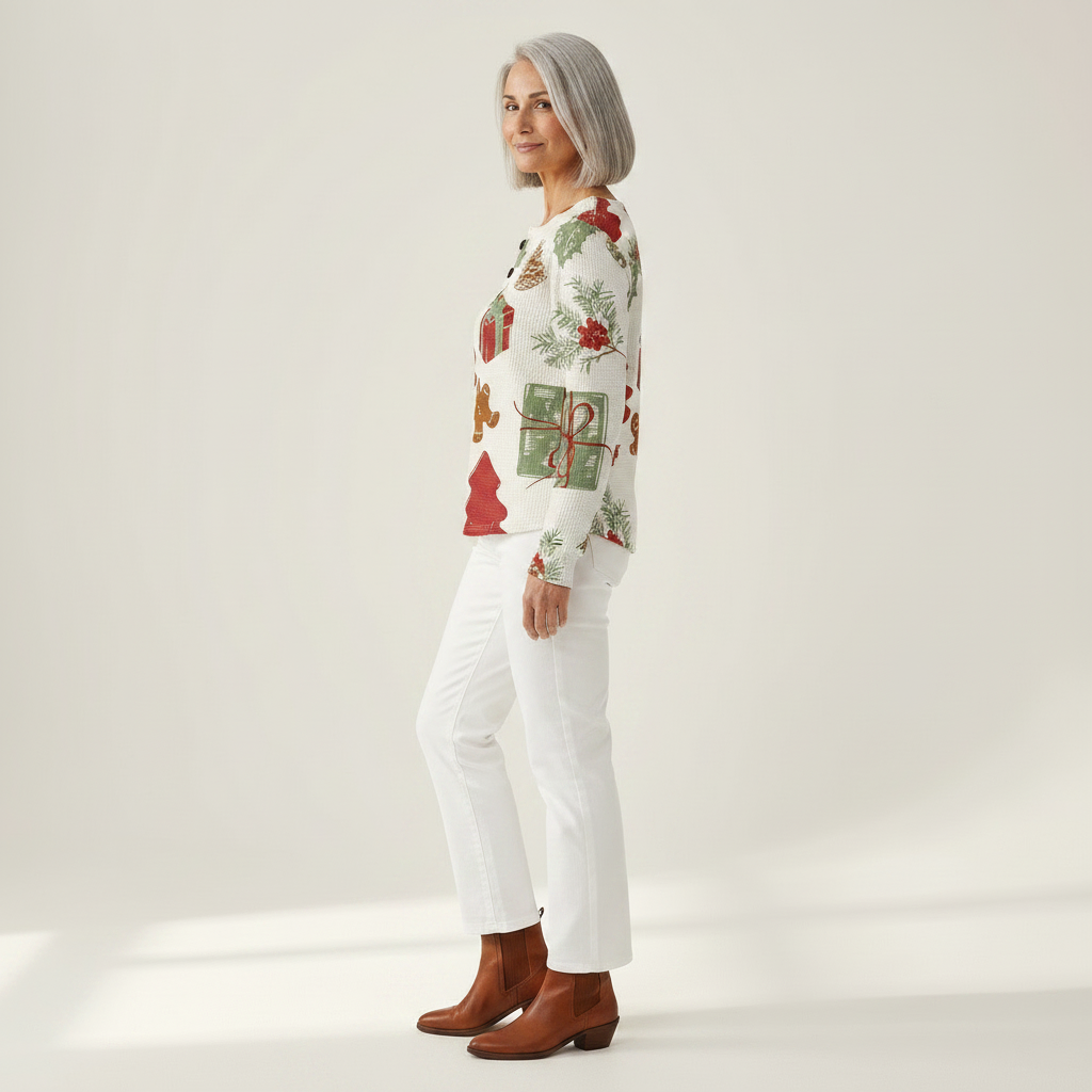 Olivia - Christmas Tree and Gift Top