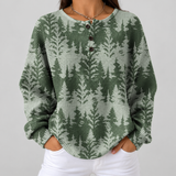Emily - Green Evergreen Forest Top