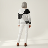 Eleanor - Black and White Patchwork Top