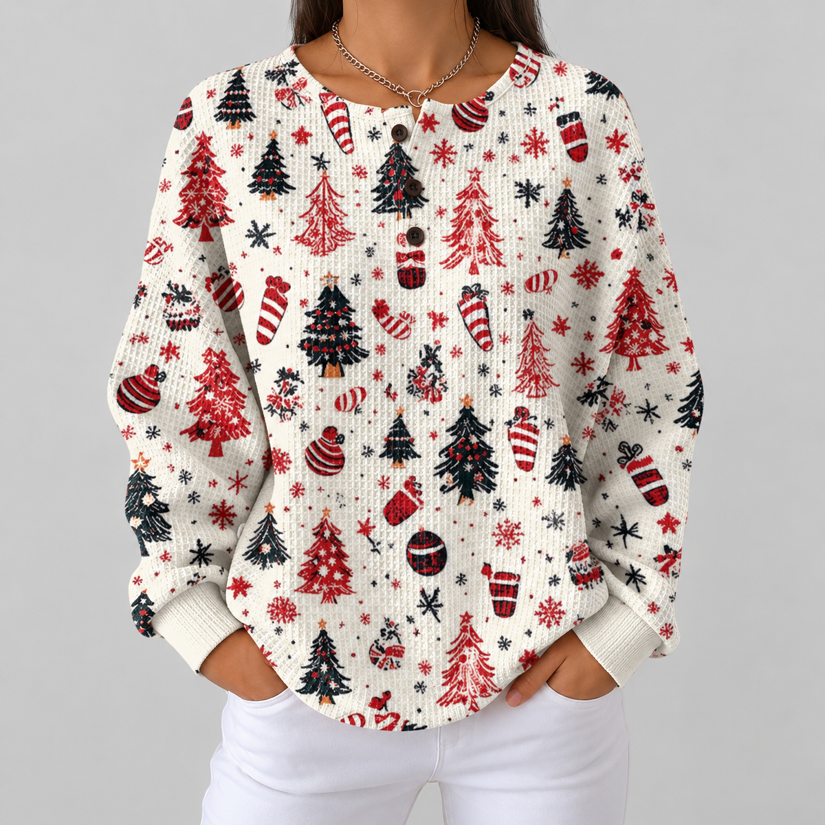 Holly - White Christmas Tree and Bauble Top
