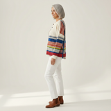 Margaret - Striped Colour Block Top