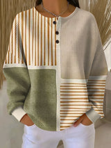 Lucy - Green and Mustard Patchwork Top