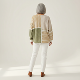 Lucy - Green and Mustard Patchwork Top