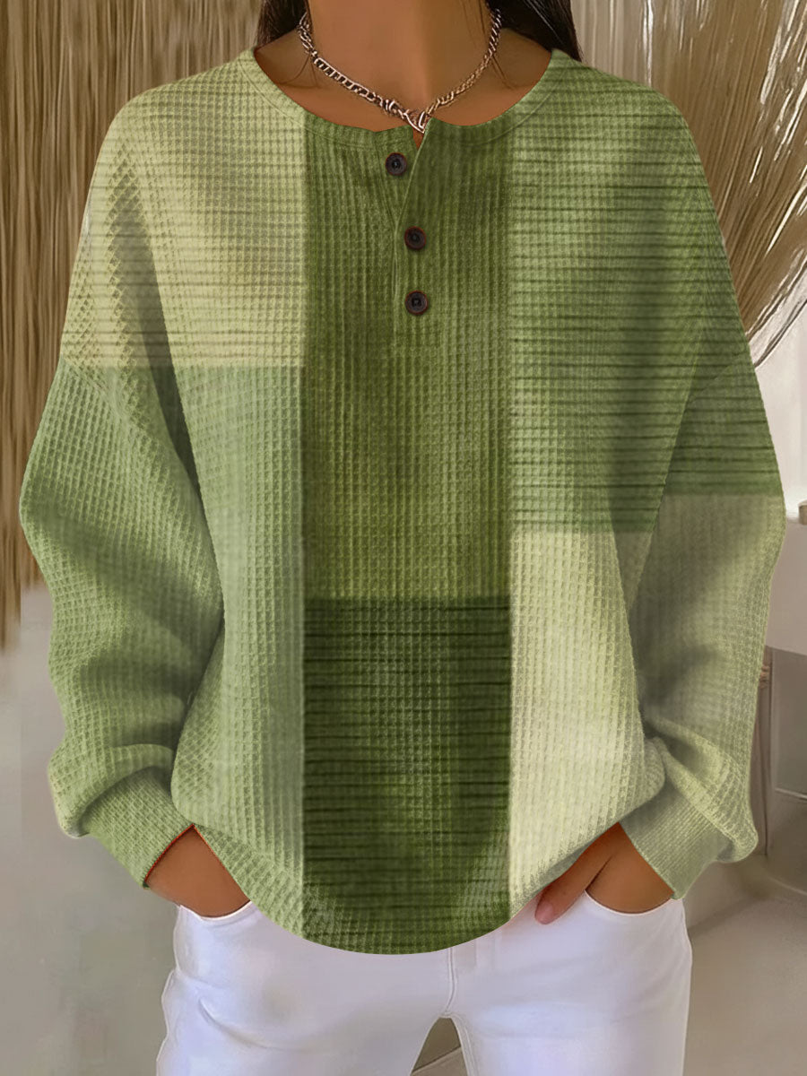 Charlotte - Green Patchwork Top