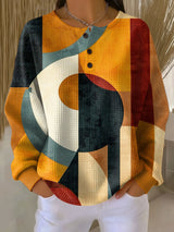 Amelia - Geometric Pattern Top