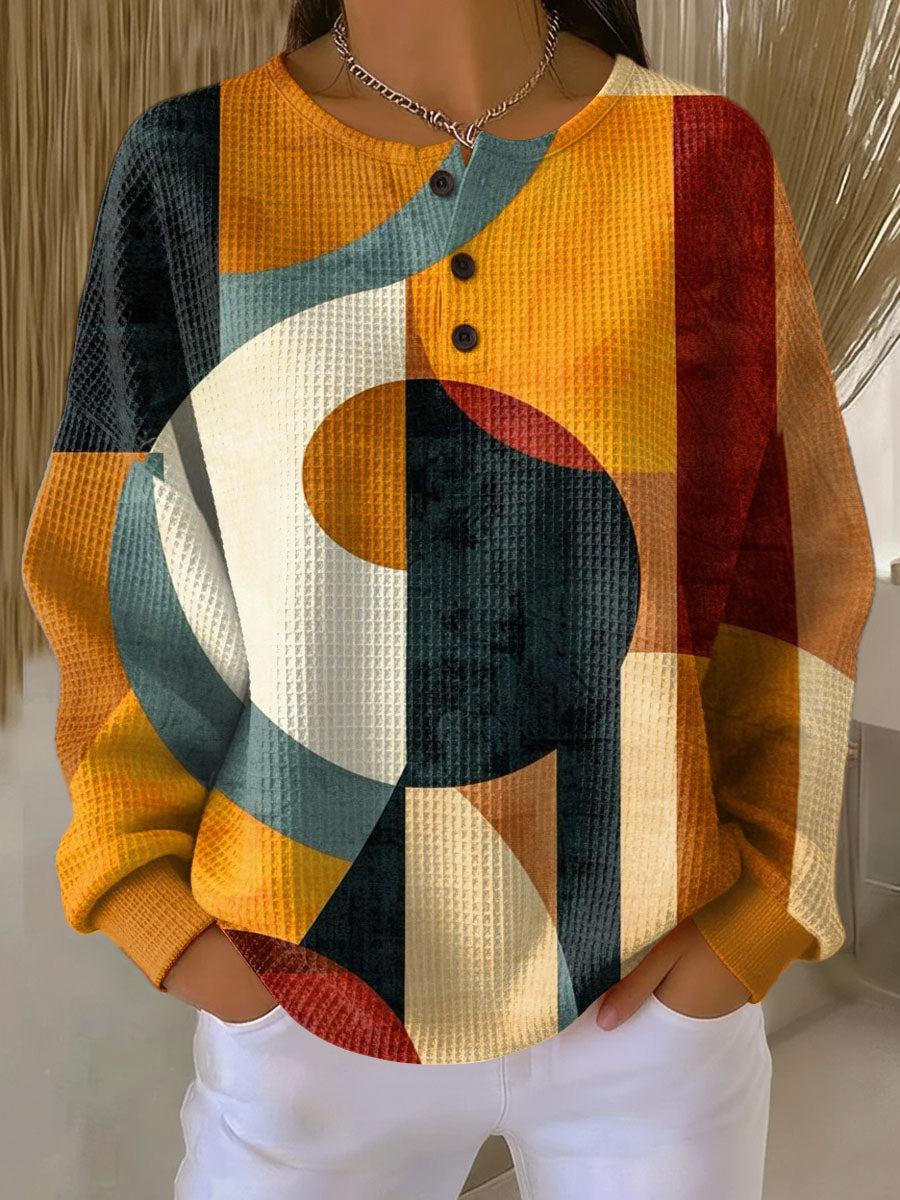 Amelia - Geometric Pattern Top