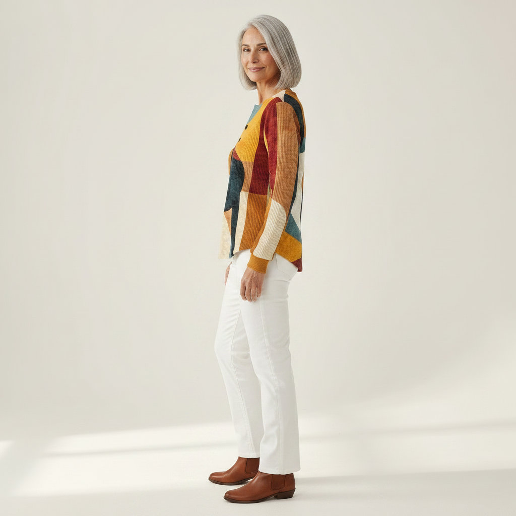 Amelia - Geometric Pattern Top