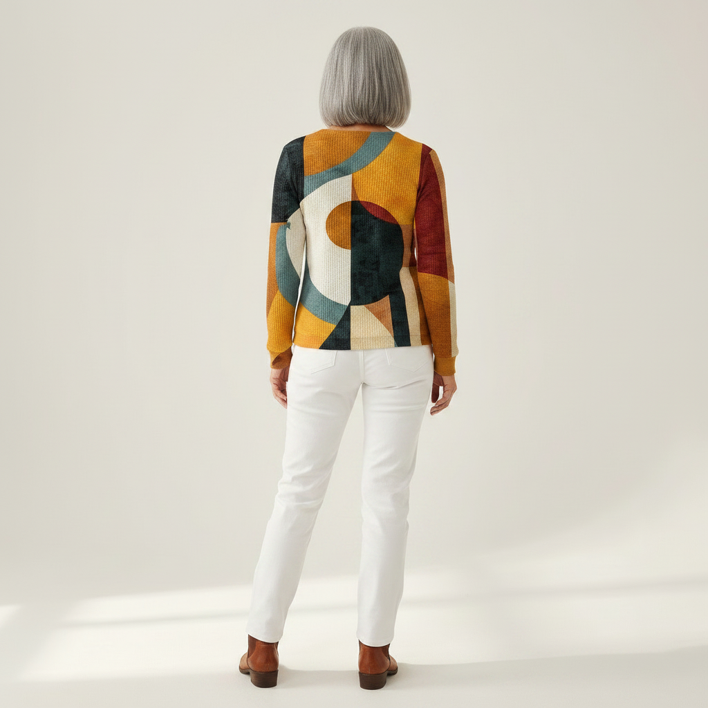 Amelia - Geometric Pattern Top