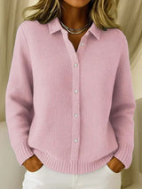 Heloise - Ribbed Knit Cardigan, Four Colours