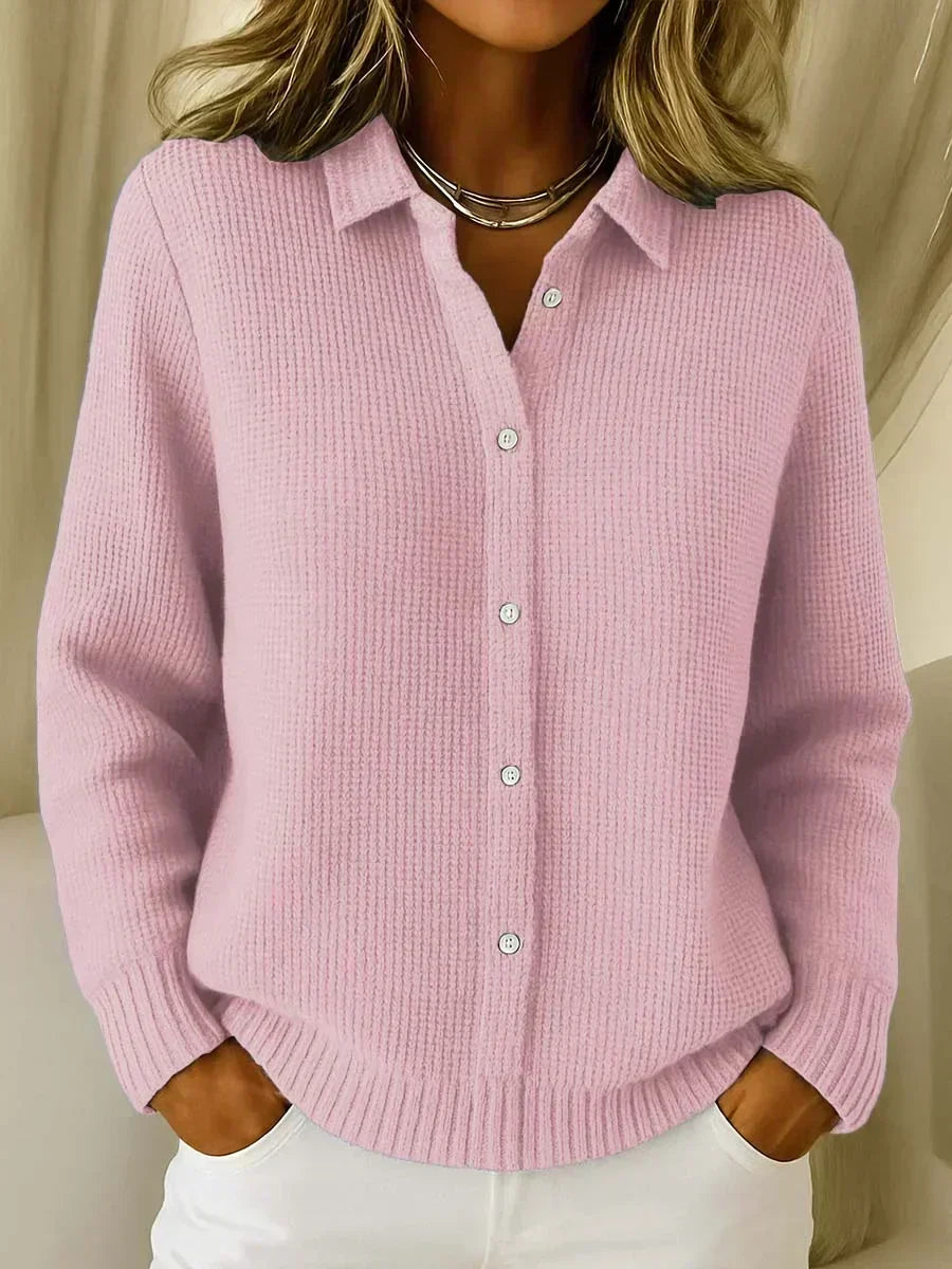 Heloise - Ribbed Knit Cardigan, Four Colours