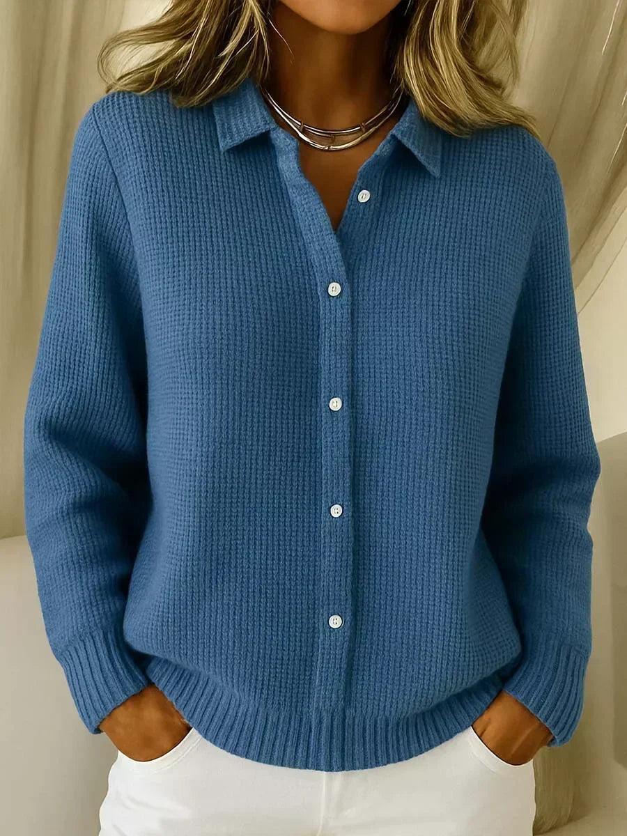 Heloise - Ribbed Knit Cardigan, Four Colours