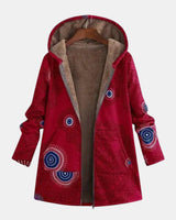 Adele - Sherpa Jacket with Ethnic Print