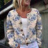 Naomi - Garden Floral Button Cardigan