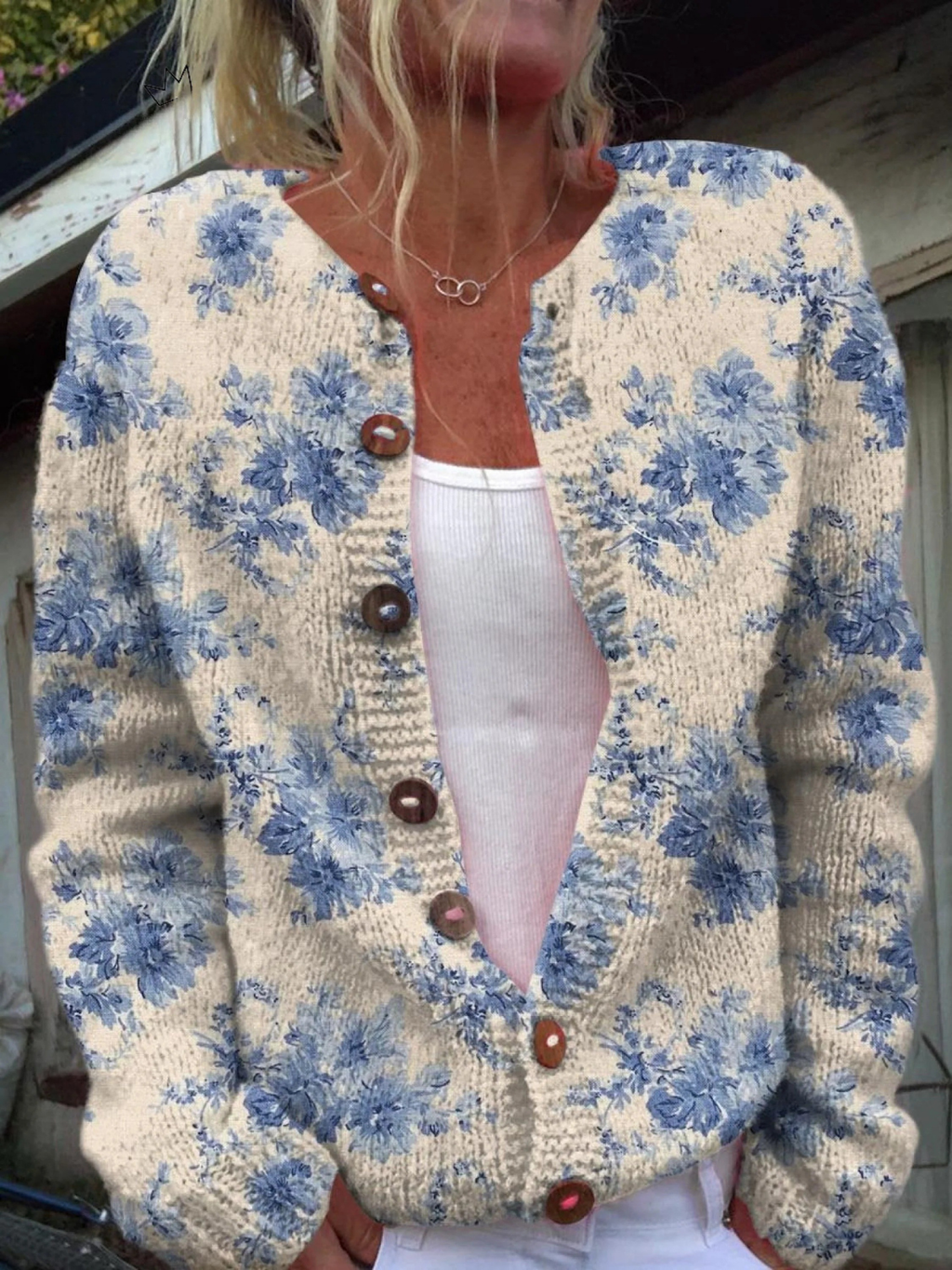 Naomi - Garden Floral Button Cardigan