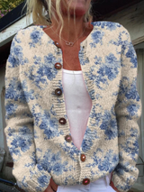Naomi - Garden Floral Button Cardigan