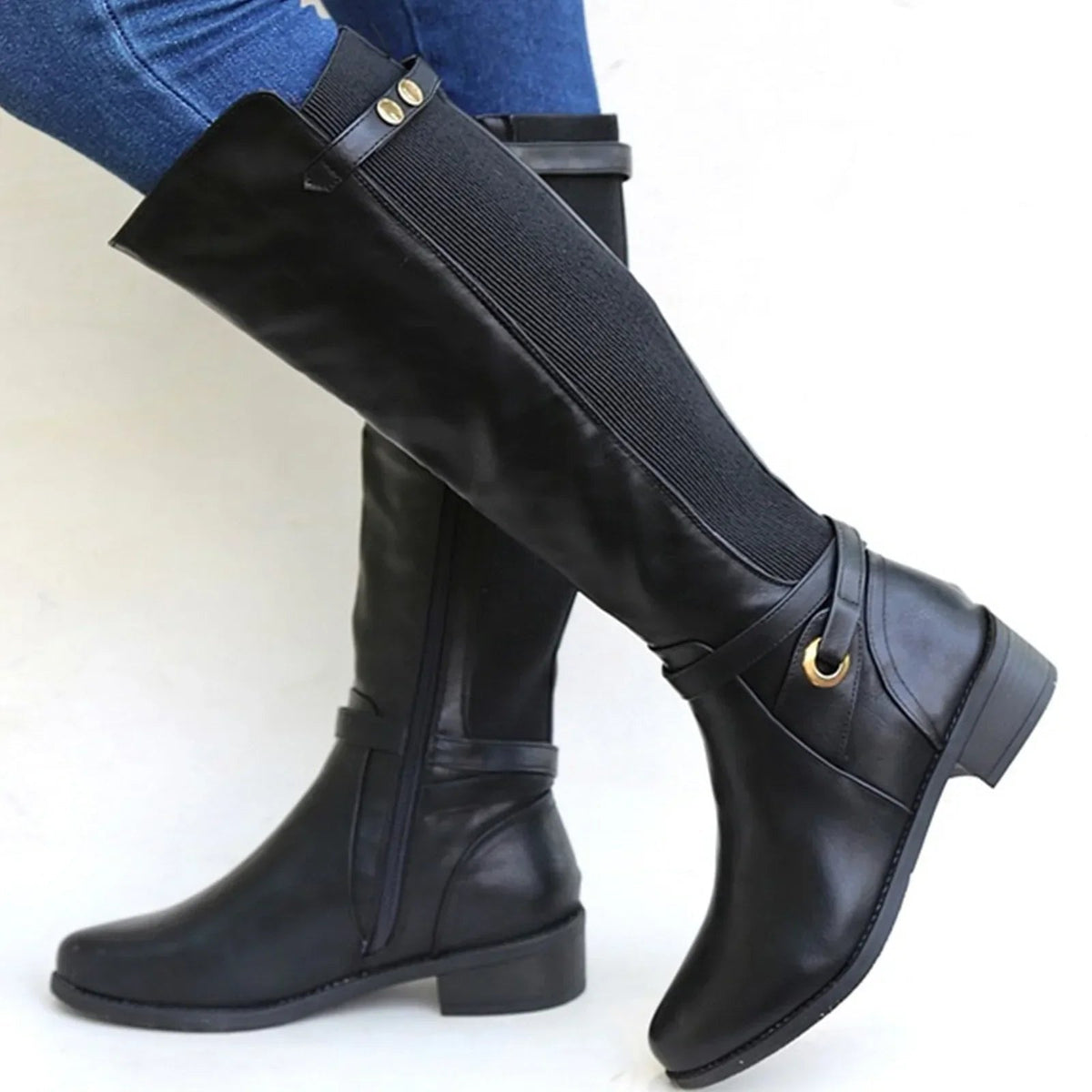 Camilla - Knee-High Leather Orthopaedic Boots