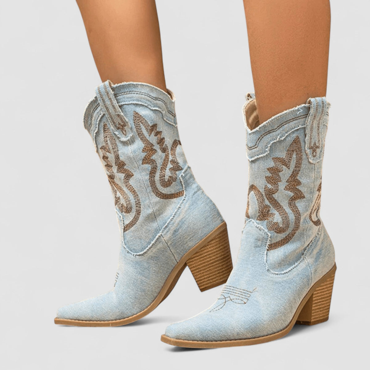 Sylvie - Denim Orthopaedic Ankle Boots