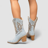 Sylvie - Denim Orthopaedic Ankle Boots