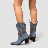 Sylvie - Denim Orthopaedic Ankle Boots