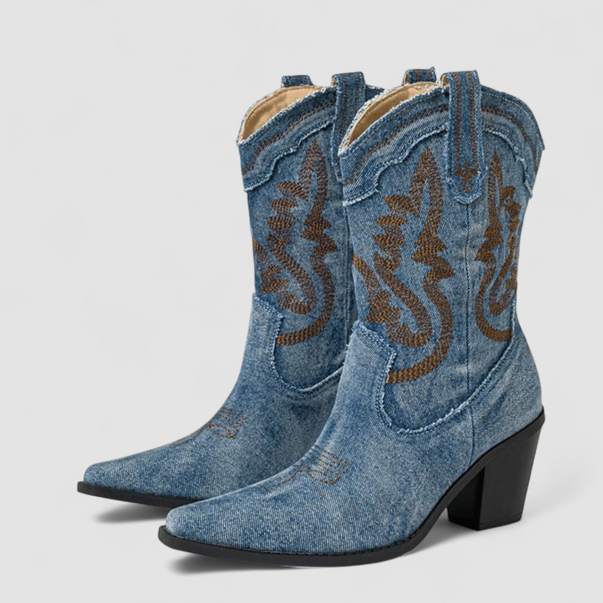 Sylvie - Denim Orthopaedic Ankle Boots