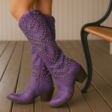Matilda - Tall Studded Western Boots
