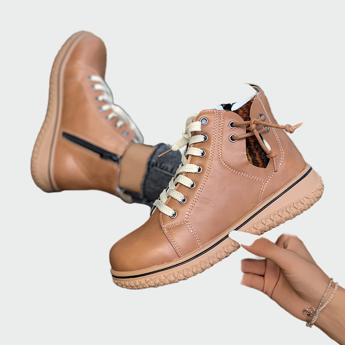 Opal - Low-Shaft Leather Orthopaedic Boots