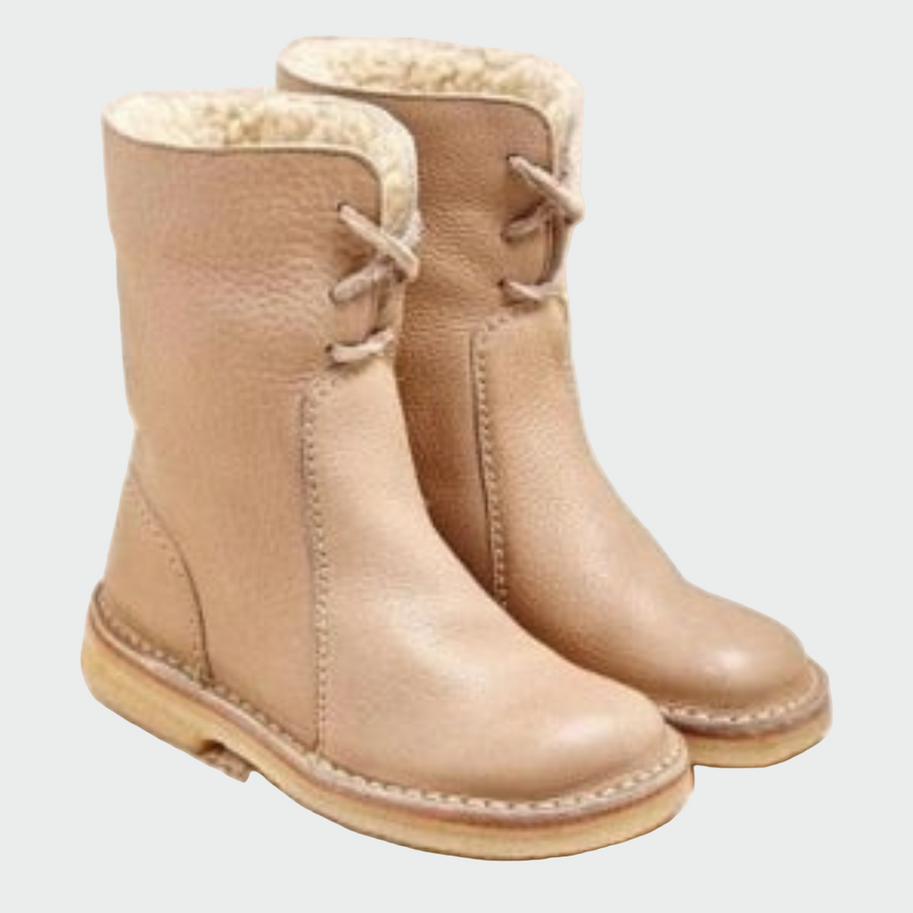 Laurel - Waterproof Leather Boots with Wool Lining