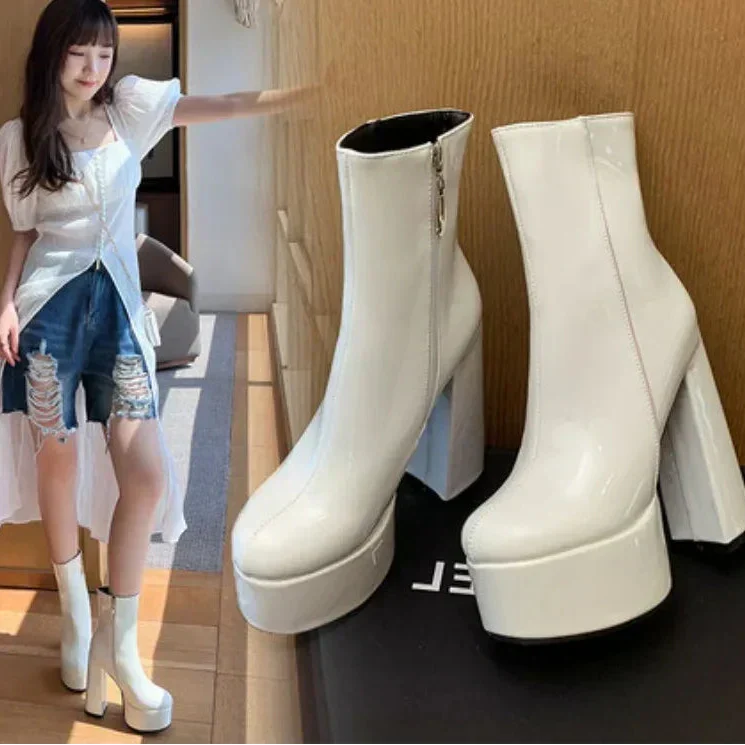 Carrie - Platform High Heel Boots