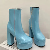 Carrie - Platform High Heel Boots