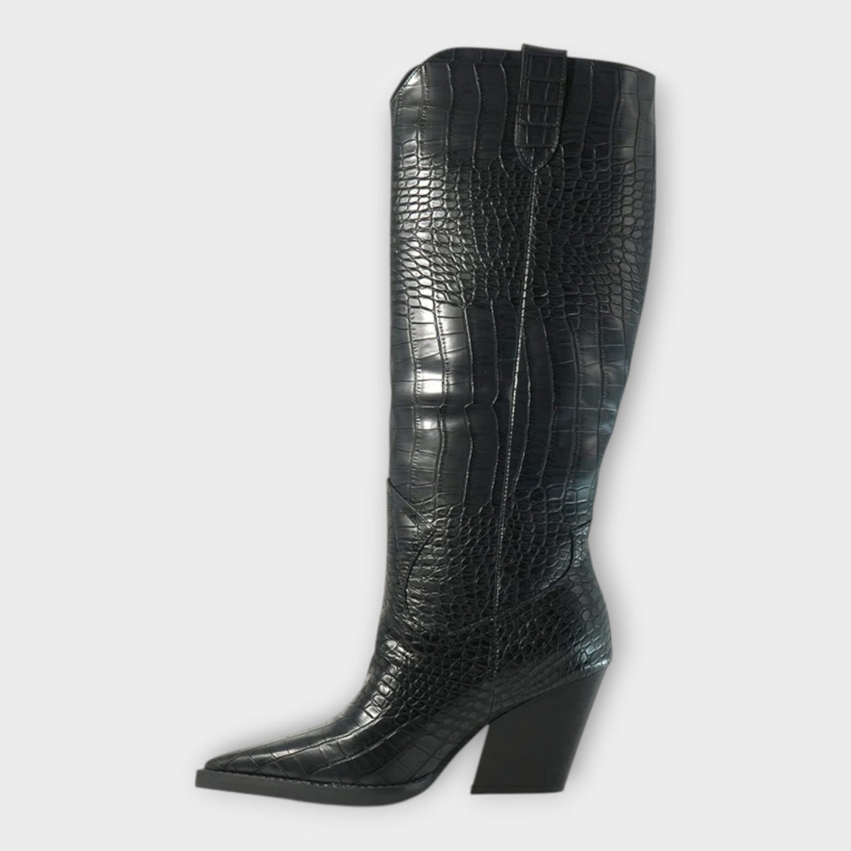 Sadie - Croc-Print Boots
