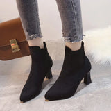Margaret - Suede Platform Boots