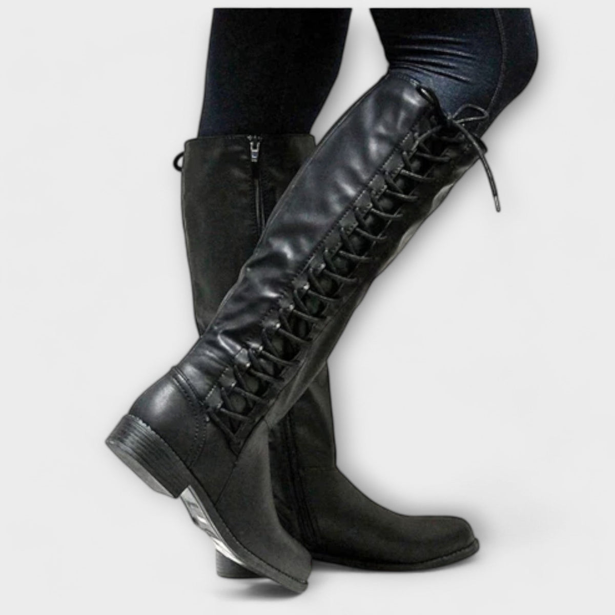 Lucy - Elegant Lace-Up Ankle Boots