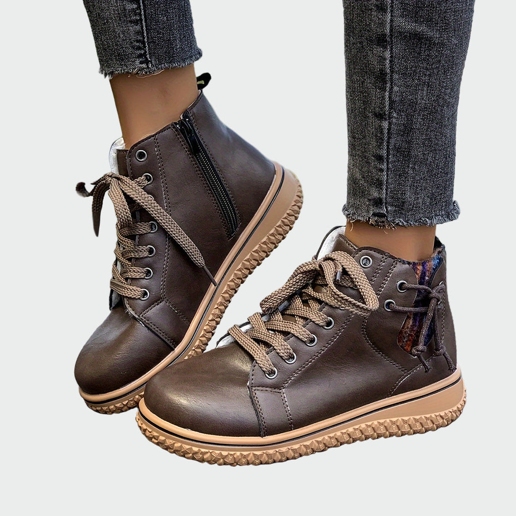 Nadine - Leather Orthopaedic Ankle Boots