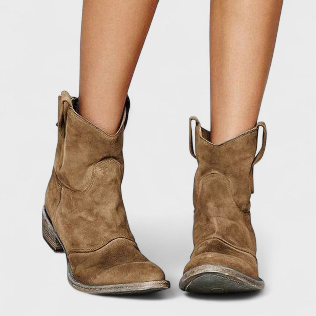 Charlotte - Timeless Western Ankle Boots