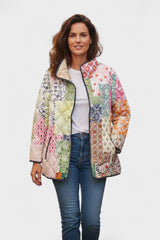 Rowena - Multicoloured Patchwork Quilted Jacket