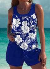 Trudy - Elegant tankini with tummy control effect and matching shorts