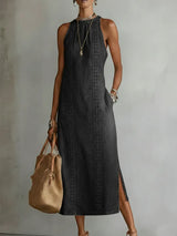 Julia - Retro Lace Denim Dress