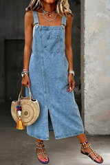 Susan - Casual Denim Jumper Dress