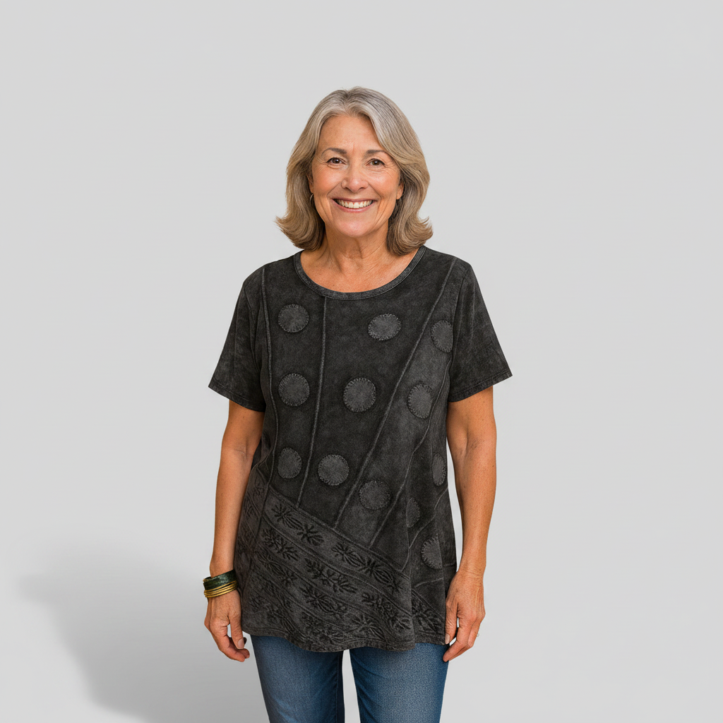 Geneviève - Boho Drape Top