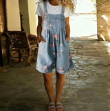 Joanne - Floral Denim Jumpsuit