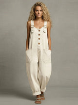 Lejla - Stylish Denim Jumpsuit With Pockets